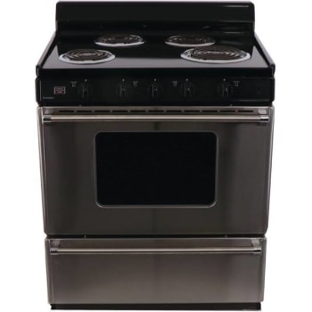 Image for Premier 30 In. 3.91 Cu. Ft. Coil Electric Range In Stainless Steel 4-Burner / Power Cord Sold Separately from HD Supply