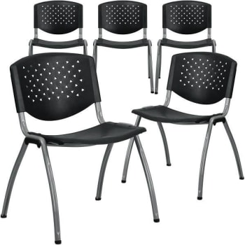 Image for Carnegy Avenue Plastic Stack Chairs (Black) from HD Supply