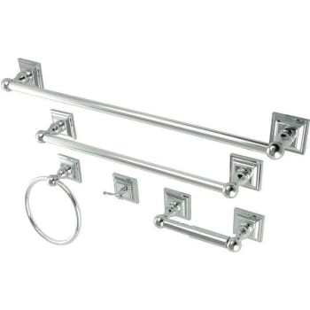 Image for Kingston Brass Serano 5-Piece Bathroom Accessory Set (Chrome) from HD Supply