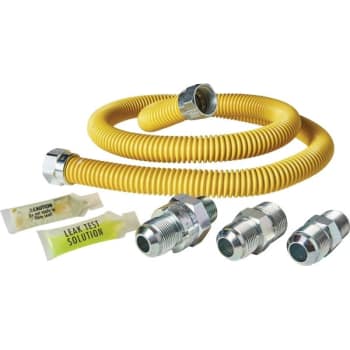 Dormont Gas Connector Kit 5/8 OD X 48 Coated With Smartsense Valve