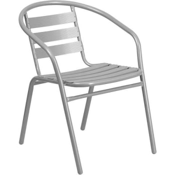 Carnegy Avenue Silver Metal Outdoor Dining Chair