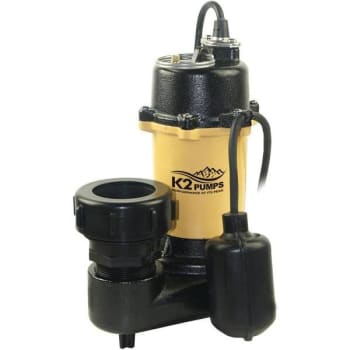 K2 3/4 HP Submersible Efflent Pump W/ Tether Switch