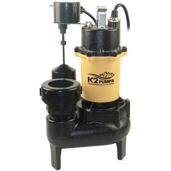 Image for K2 1/2 HP Submersible Cast Iron Sewage Ejector Pump from HD Supply