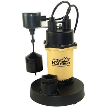 Image for K2 1/4 HP Submersible Thermoplastic Sump Pump from HD Supply
