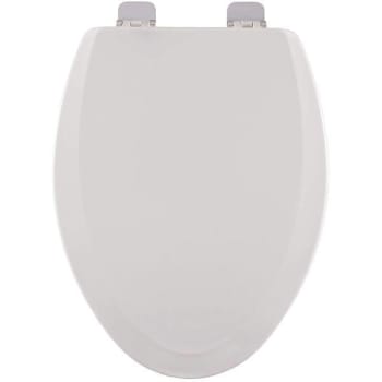 Image for Centoco Centocore White Elongated Closed Front Toilet Seat W/ Brushed Nickel Hinge from HD Supply