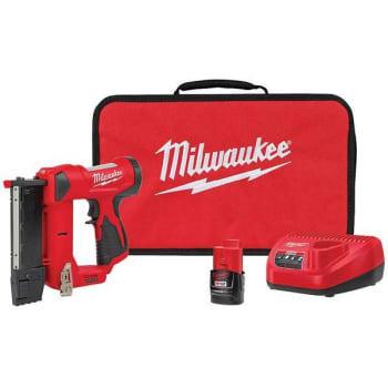 Image for Milwaukee M12 23-Ga. 12v Cordless Pin Nailer Kit W/ Battery And Charger from HD Supply
