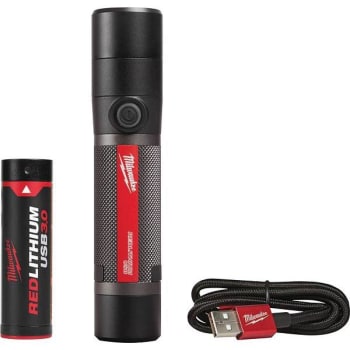 Image for Milwaukee 800 Lumens USB Rechargeable HP Fixed-Focus LED Flashlight from HD Supply