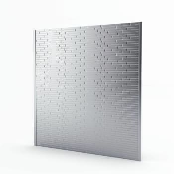 Image for Inoxia Speedtiles Linox 29.61 In. X 30.75 In. Metal Self-Adhesive Backsplash (Stainless Steel) from HD Supply