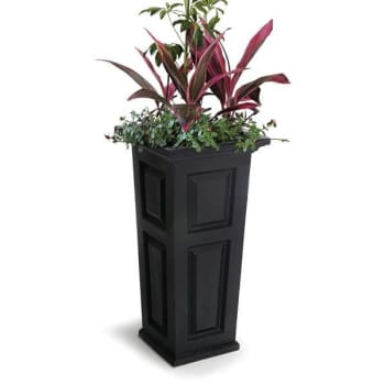 Image for Mayne Nantucket 32 In. Black Tall Self-Watering Polyethylene Planter from HD Supply