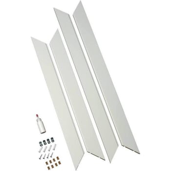 American Pride 60 In. X 36 In. Makeup Mirror Frame Kit (White)