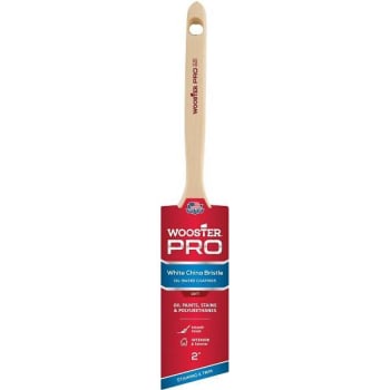 Wooster 2 In. PRO White China Bristle Angle Sash Brush