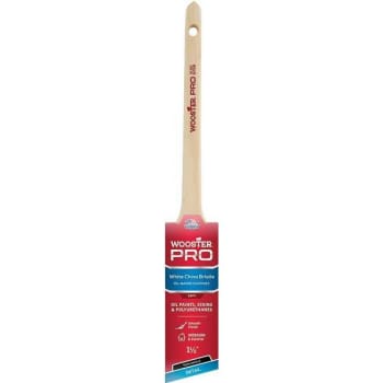 Wooster 1-1/2 In. PRO White China Bristle Thin Angle Sash Brush