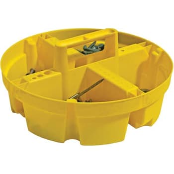 Image for Bucket Boss 10.25 in. Yellow 4-Compartment Bucket Stacker Organizer from HD Supply