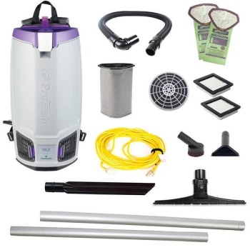 Image for Proteam Gofit 10 10 Qt. 120v Commercial Backpack W/ 15 In. Carpet Sidewinder Tool Kit from HD Supply
