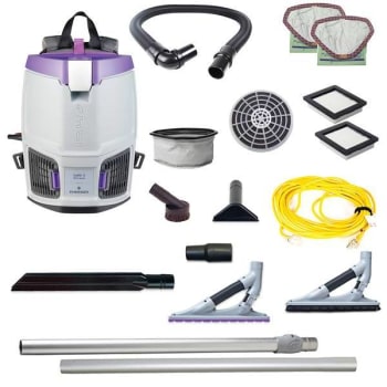 Image for Proteam Gofit 33 Qt.  120v Commercial Backpack W/ Problade Hard Surface & Carpet Tool Kit from HD Supply