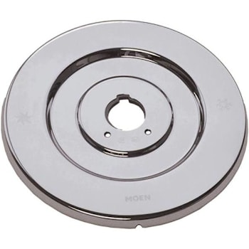 Image for Moen Chateau 7 In. Metal Escutcheon (For Single-Handle Tub And Shower Valves) (Chrome) from HD Supply