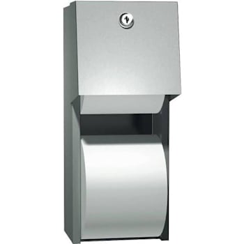 Image for American Specialties Surface Mounted Twin Hide-A-Roll Toilet Paper Dispenser from HD Supply