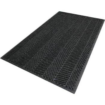 M+a Matting Waterhog Eco Elite 59 In. X 35 In. Commercial Fashion Floor Mat (Black Smoke)