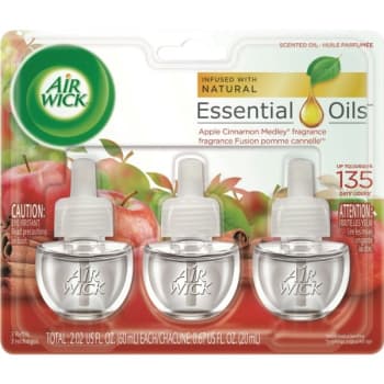 Image for Air Wick 0.67 Oz Apple Cinnamon Medley Scent Refill (3-Pack) from HD Supply