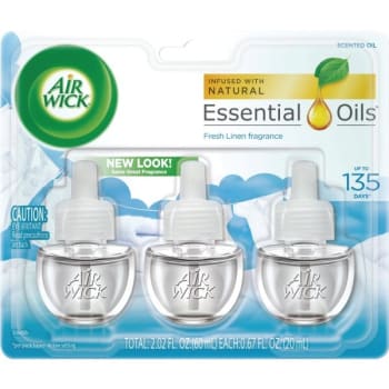 Image for Air Wick 0.67 Oz Fresh Linen Scent Refill (3-Pack) from HD Supply