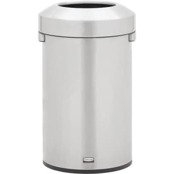 Image for Rubbermaid Commercial 16 Gal. Refine Round Trash Can (Stainless Steel) from HD Supply