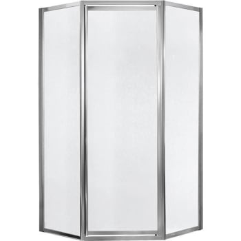 Image for Craft + Main Tides 16-3/4 In. X 24 In. X 16-3/4 In. X 70 In. Shower Door (Silver/Obscure Glass) from HD Supply