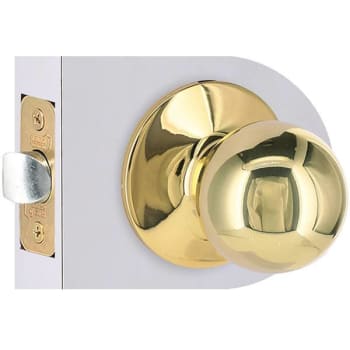 Image for Shield Security Grade 3 Passage Door Knob (Bright Brass) from HD Supply