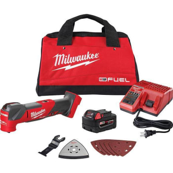 Milwaukee M18 Fuel 18v Li-Ion Oscillating Multi-Tool Kit W/ 5.0 Ah Battery And Charger