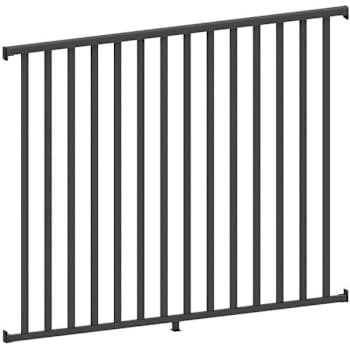 Image for Peak Aquatineplus 5/8 In. X 72 In. X 4 Ft. Pool Fence Rail And Picket Kit (Black) from HD Supply