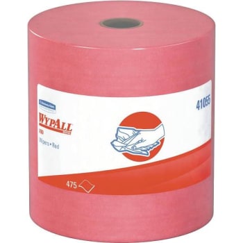 Wypall X80 Red Extended Use Cloths Reusable Wipes Jumbo Roll