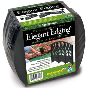 Image for Emsco 10' Hammer-In Wrought-Iron Style Resin Elegant Edging™ - Black from HD Supply