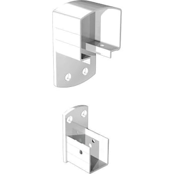 Image for Peak Aluminum Deck Railing Wall Mount Bracket Kit (White) from HD Supply