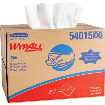 Image for Wypall X60 White Reusable Cloths Brag Box from HD Supply