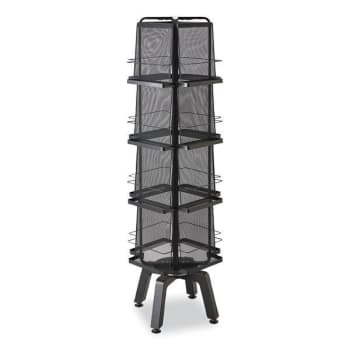 Image for Safco Onyx™ Mesh Rotating Magazine Display, 16 Compartments, Black from HD Supply
