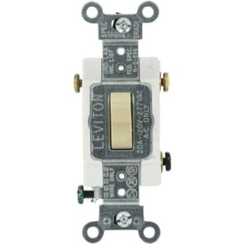 Image for Leviton 20a 120/277v Heavy-Duty 3-Way Ac Quiet Toggle Switch (Ivory) from HD Supply