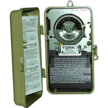 Tork 40 Amp 24 H Indoor/Outdoor Mechanical Time Switch For Same Time Every Day