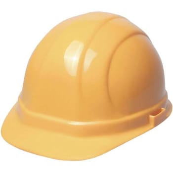 Erb Omega II 6-Point Nylon Suspension Slide-Lock Cap Hard Hat (Yellow)