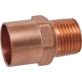 Image for Nibco 3/4 In. X 1 In. Copper Pressure Cup Male Adapter Fitting from HD Supply