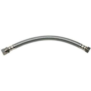 Image for Fluidmaster 3/4 In. Fip X 3/4 In. Compression X 18 In. Braided Steel Water Heater Connector from HD Supply