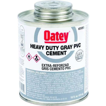 Oatey 8 Oz. PVC Heavy Duty Cement (Gray)