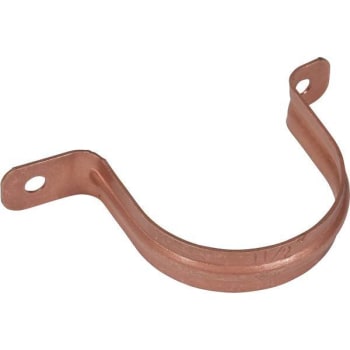 Image for Oatey 1-1/2 in. Copper 2-Hole Pipe Hanger Strap from HD Supply