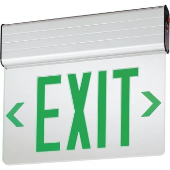 Image for Lithonia Lighting EDG Aluminum LED Emergency Exit Sign from HD Supply