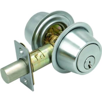 Image for Schlage Grade-2 Double Cylinder Deadbolt (Satin Chrome) from HD Supply
