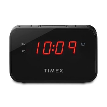 Image for Timex Hotel Single Day Led Alarm Clock+ Usb-C from HD Supply