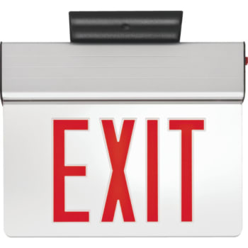 Lithonia Lighting® LED Recessed Edge-Lit Exit Sign, Red | HD Supply