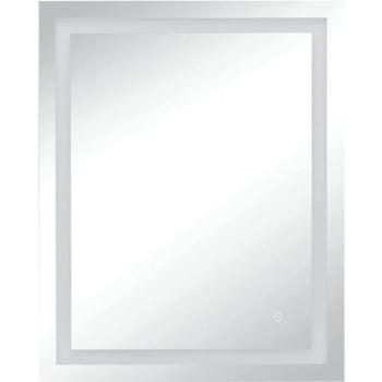 Image for Tosca 24 In. X 30 In. Frameless Rectangular LED Lt Bathroom Vanity Mirror Aluminum from HD Supply
