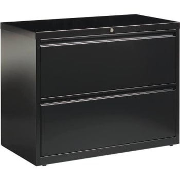 Hirsh 36 W 2-Drawer Lateral File Cabinet (Black)