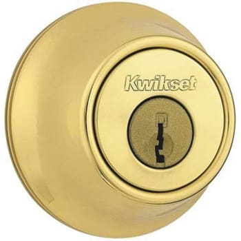 Image for Kwikset # 96600-013 660 Series Single Cylinder Deadbolt (Polished Brass) from HD Supply