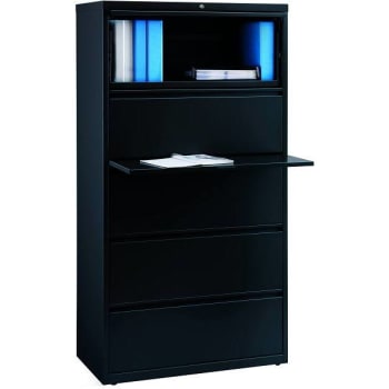 Image for Hirsh 36 W X 67 H X 19 D 5-Shelves Steel Storage Cabinet (Black) from HD Supply