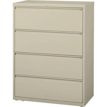 Image for Hirsh 42 In. W Hl8000 4-Drawer Lateral File Cabinet (Putty) from HD Supply